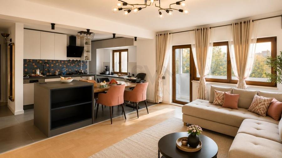 Apartament cu 4 camere semidecomandat, mobilat în Aviației