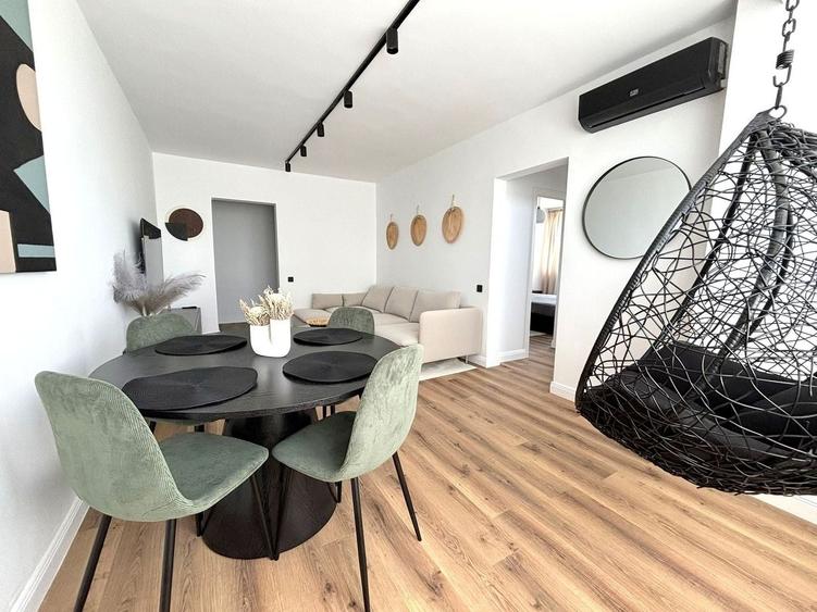 Apartament cu 3 camere semidecomandat, mobilat în Floreasca