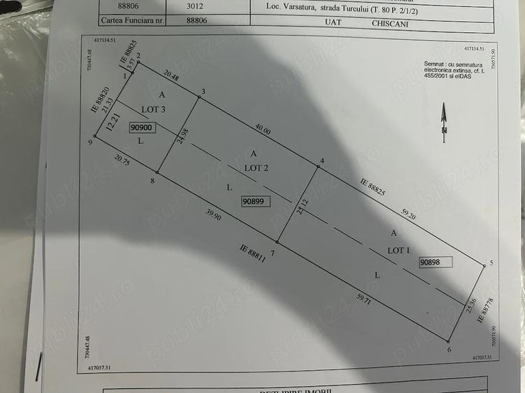 Teren de 1500 mp, în Vărsătura