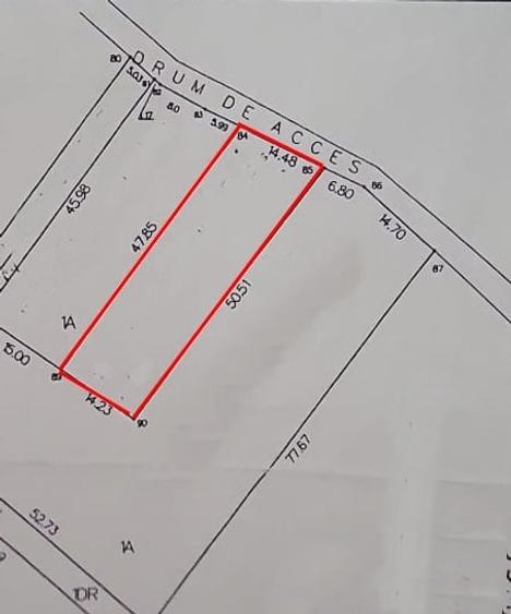 Teren Construcții intravilan de 700 mp, în Hidișelu de Sus