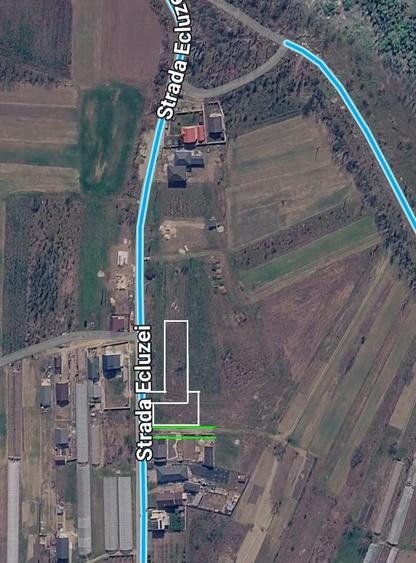 Teren de 1105 mp, în Copăceni