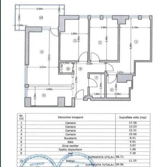 Apartament cu 4 camere decomandat în Drumul Taberei
