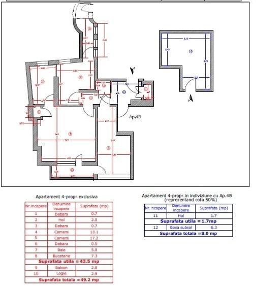 Apartament cu 2 camere decomandat în Cantemir