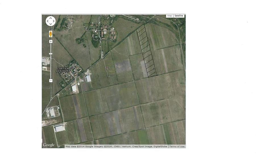 Teren de 4000 mp, în Aeroport