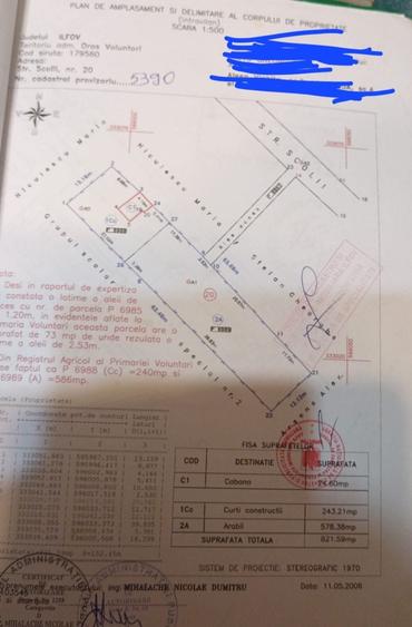 Teren de 821 mp, în Exterior Vest