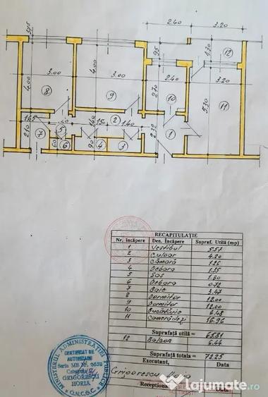 Apartament cu 3 camere decomandat în Dristor