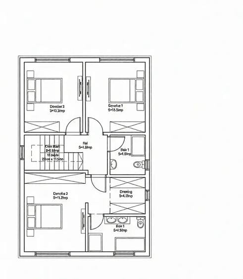 Casă cu 4 camere cu Teren 250 Mp în Odăi