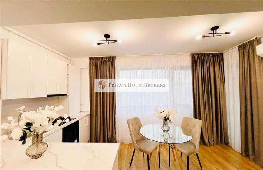 Apartament cu 2 camere semidecomandat, mobilat în Pipera