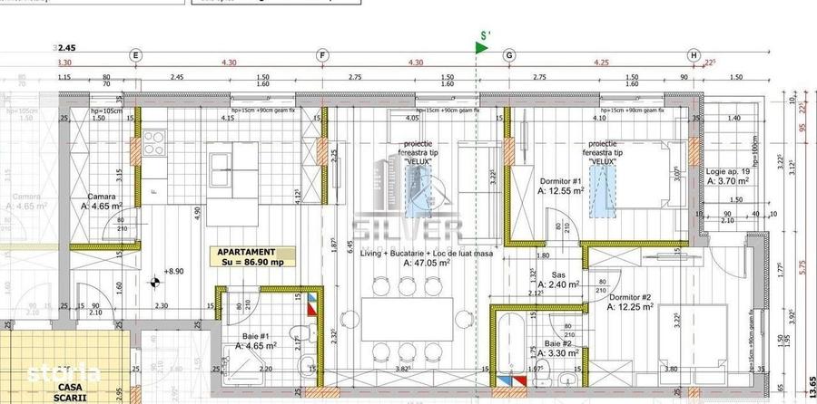 Apartament cu 3/4 camere/87mp/3 minute de statii autobuz. - 5