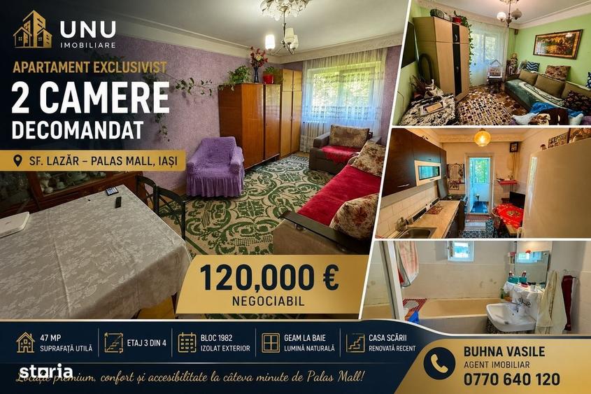 Apartament cu 2 camere decomandat în Tudor Vladimirescu