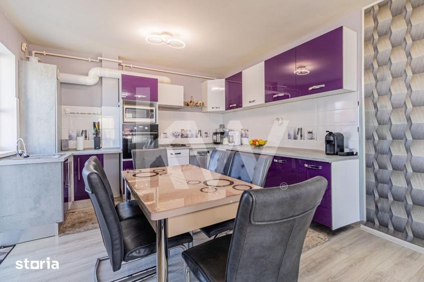 Apartament cu 3 camere decomandat, mobilat în Sânpetru