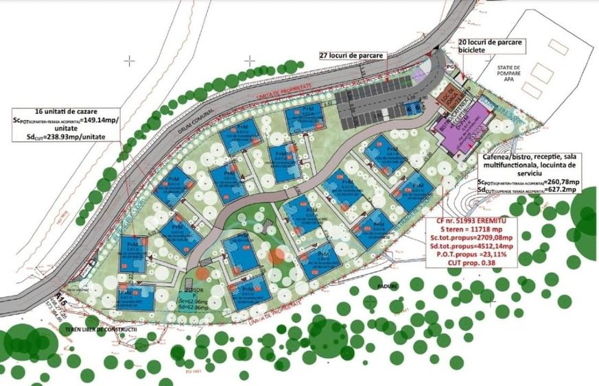 Teren Construcții intravilan de 15400 mp, în Eremitu