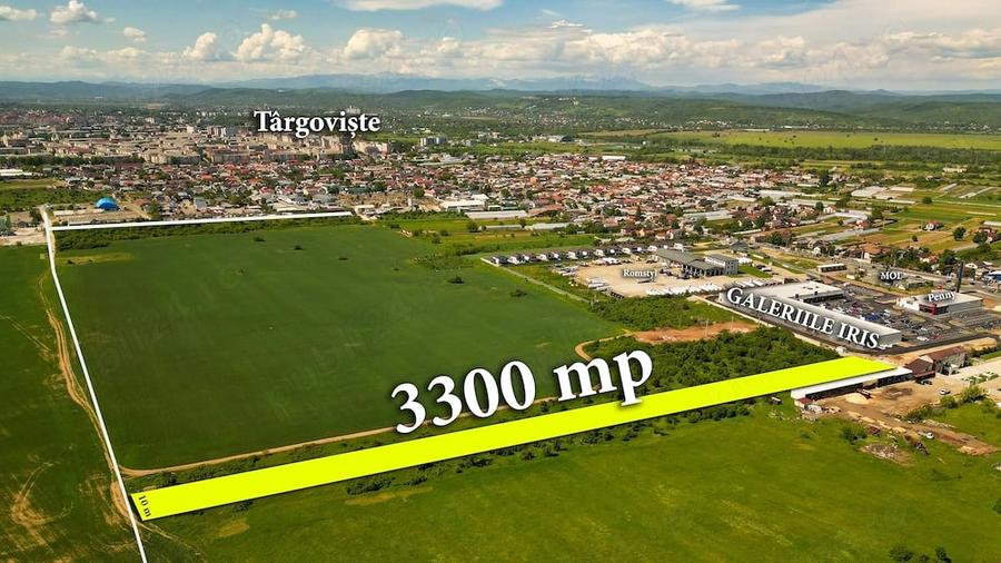 Teren de 3300 mp, în Centură