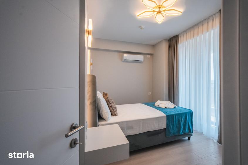 STUDIO CU DORMITOR SEPARAT - MOBILAT UTILAT LUX- SOLID SEA VIEW PERLA - 8