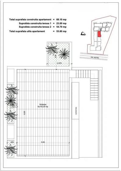 Apartament cu 2 camere în Unirii