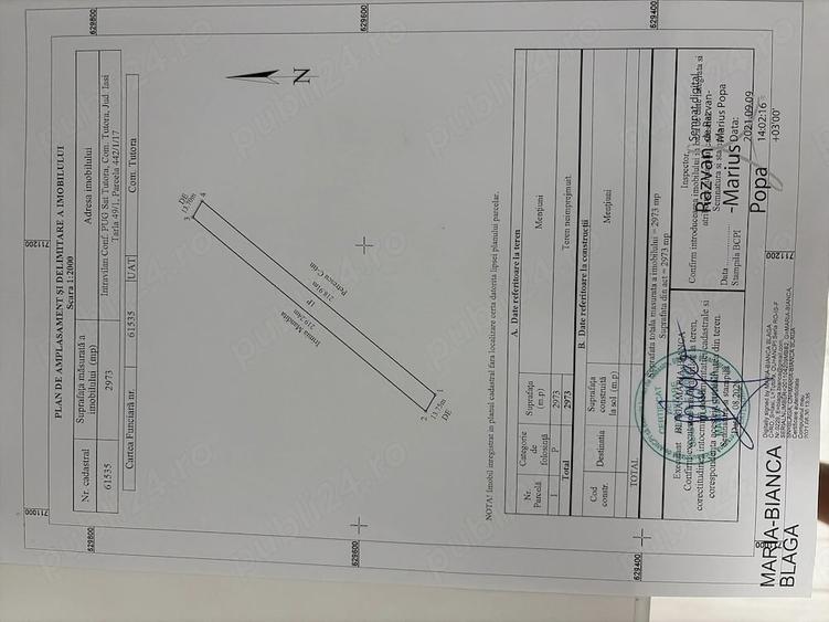 Teren de 2973 mp, în Țuțora
