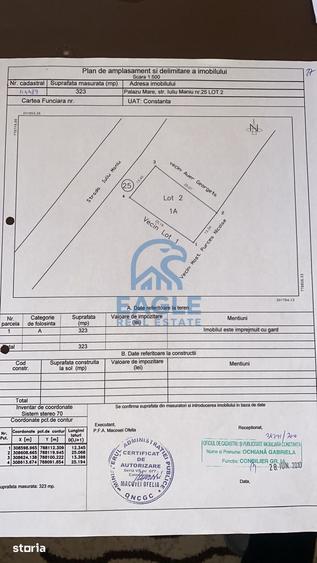 Teren de 323 mp, în Palazu Mare