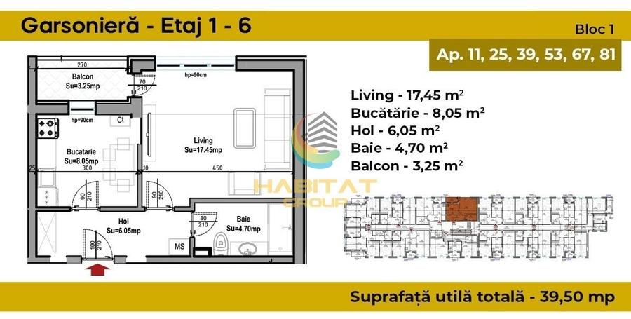 Garsonieră decomandată în Berceni