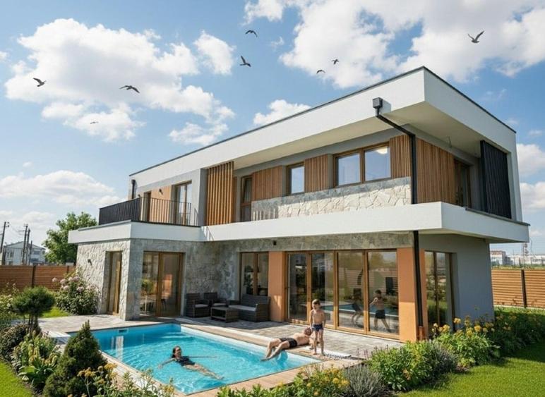 Casă individuală cu 4 camere cu Teren 550 Mp în Apahida