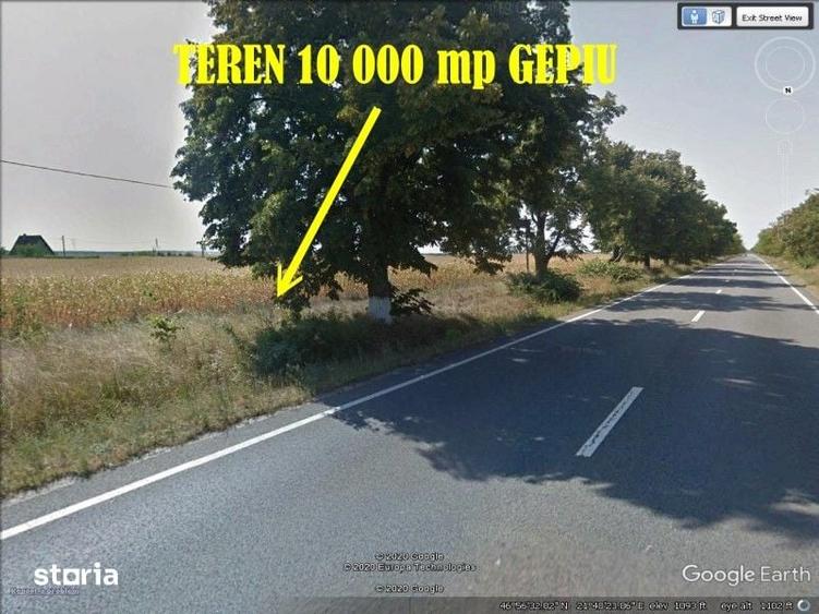 Teren de 10000 mp, în Gepiu