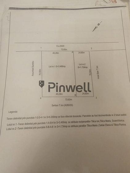 Teren Construcții intravilan de 3466 mp, în Creața
