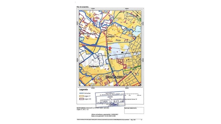 Teren Construcții intravilan de 3432 mp, în Militari