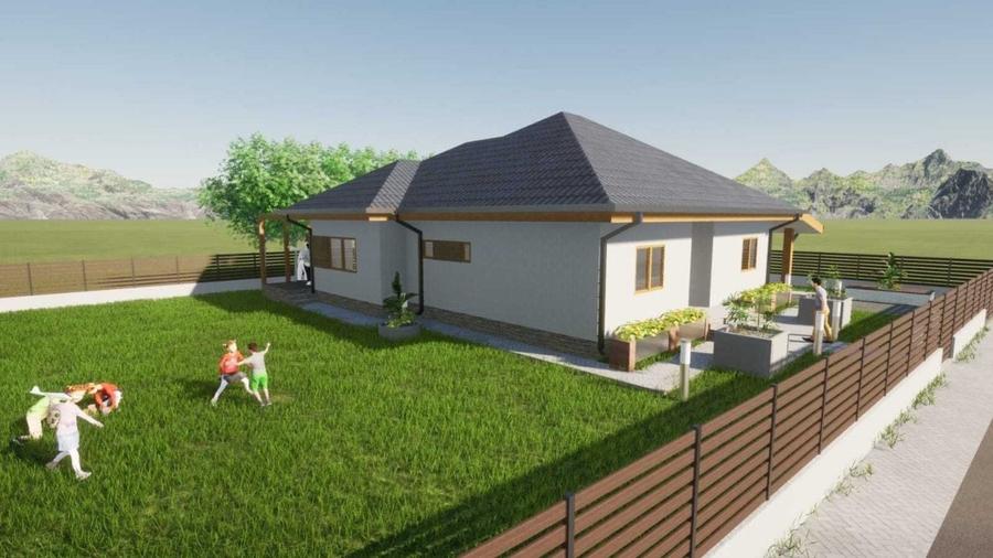 Casă individuală cu 4 camere cu Teren 725 Mp în Exterior Nord