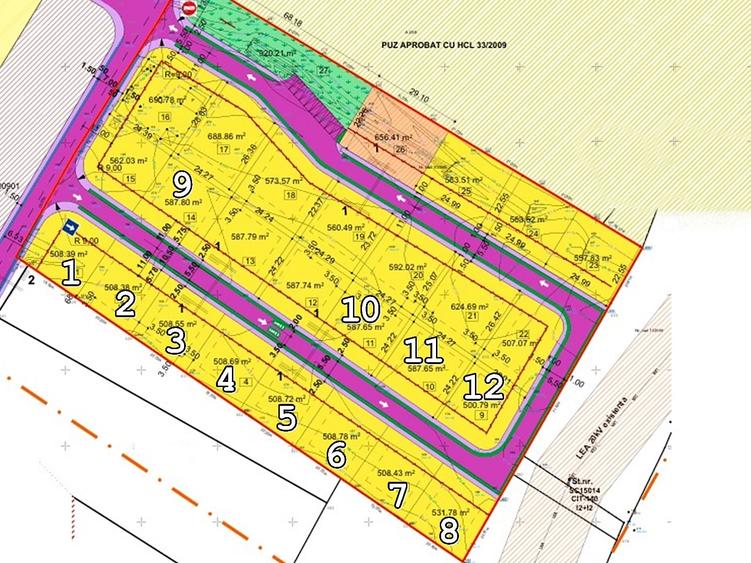 Teren Construcții intravilan de 6355 mp, în Cristian