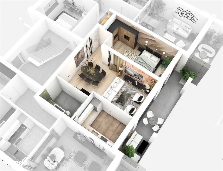 Apartament cu 2 camere decomandat în Cristian