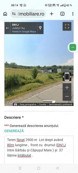 Teren de 2900 mp, în Gârbău