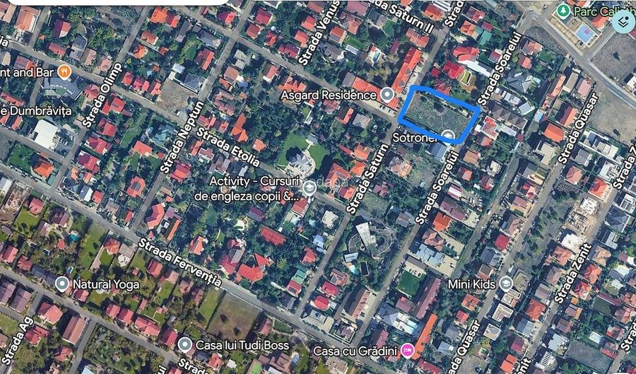 Proprietar vand teren intravilan in Dumbravi?a 1863mp aproape de Fropin