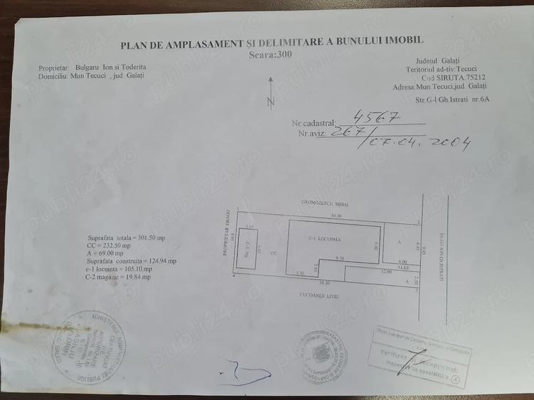 Casă cu 3 camere cu Teren 310 Mp în Central