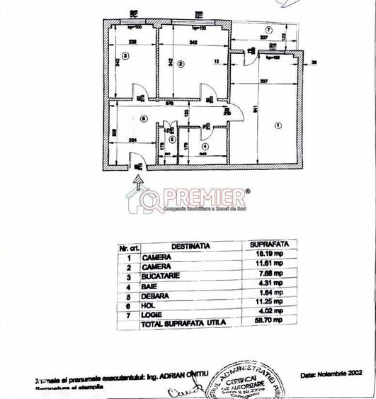 Apartament cu 2 camere decomandat în Rahova