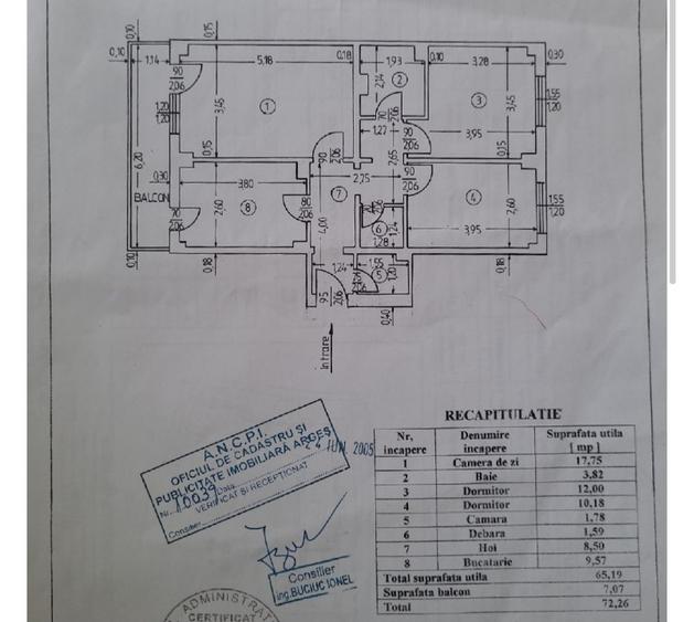 Apartament cu 3 camere decomandat în Trivale