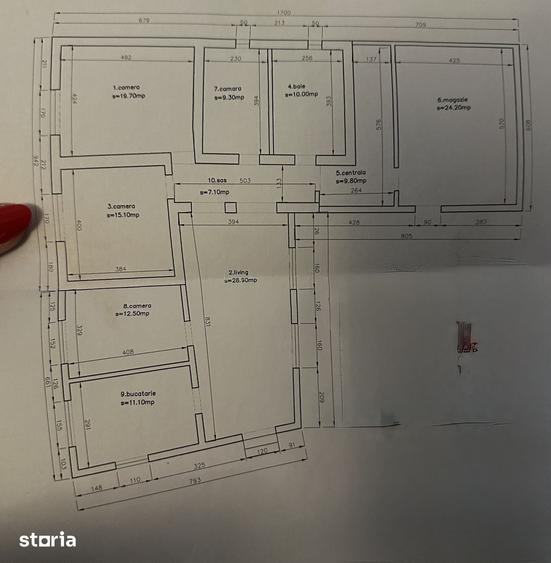 Casă cu 3 camere cu Teren 711 Mp în Paleu