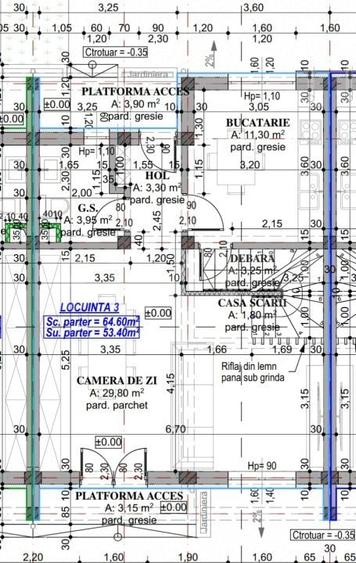 Casă cu 3 camere cu Teren 100 Mp în Central