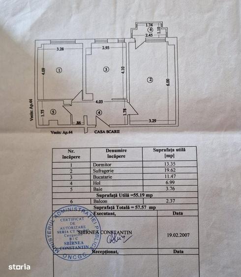 Apartament cu 2 camere decomandat în Capitol