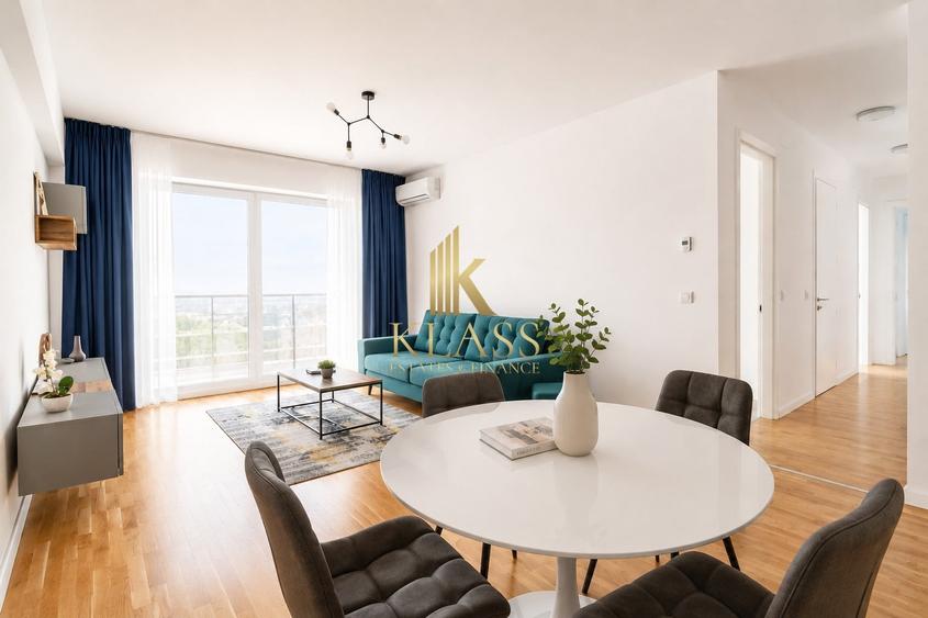 Apartament cu 3 camere, mobilat în Domenii