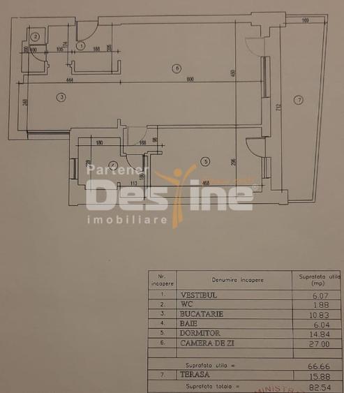 Apartament cu 2 camere semidecomandat, mobilat în Eroii Revoluției