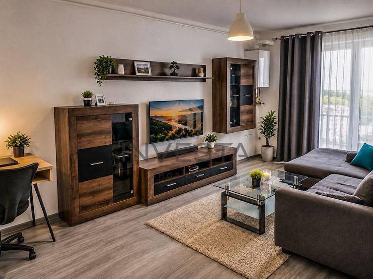Apartament cu 2 camere semidecomandat, mobilat în Sopor