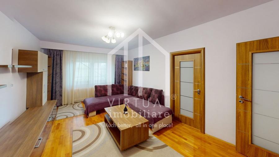 Apartament cu 2 camere decomandat, mobilat în Central