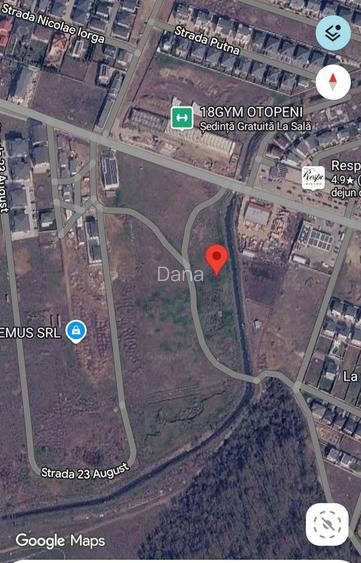 Teren intravilan de vanzare in Otopeni, zona 23 August, spre Tunari