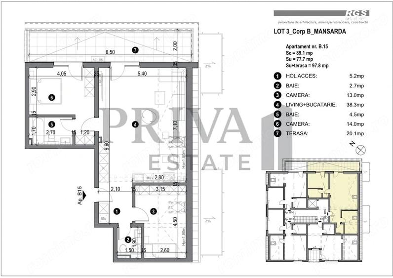 Apartament cu 2 camere decomandat în Freidorf