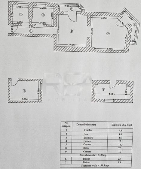 Apartament cu 2 camere semidecomandat în Vitan Mall