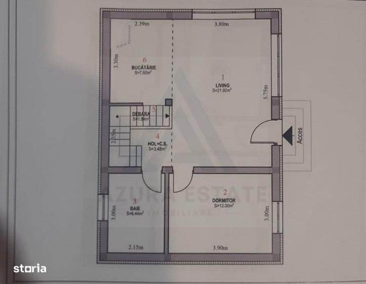 Casă cu 4 camere în Porumbacu de Sus
