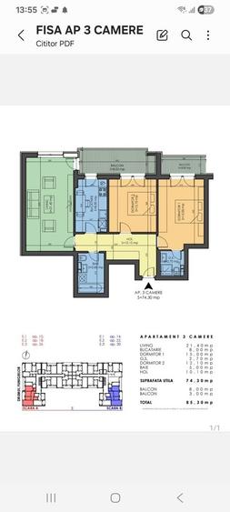 Apartament cu 3 camere decomandat în Prelungirea Ghencea
