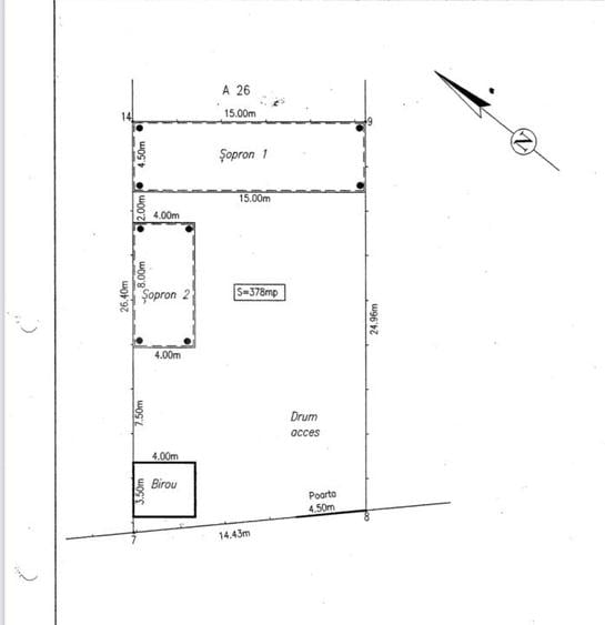 Teren 3516 mp cu construcții, zona Cotofenii din Dos - 1