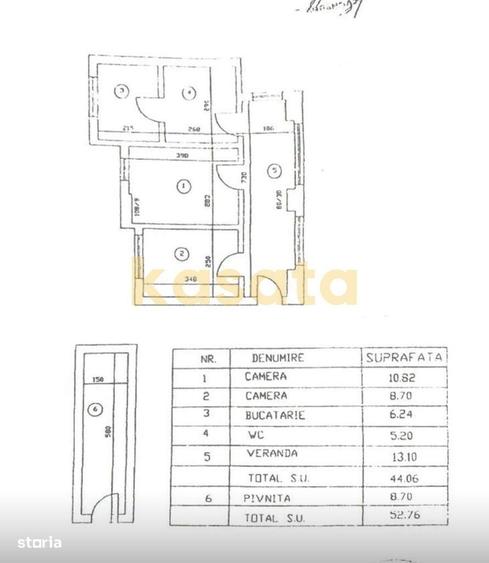 Apartament cu 2 camere în Unirii