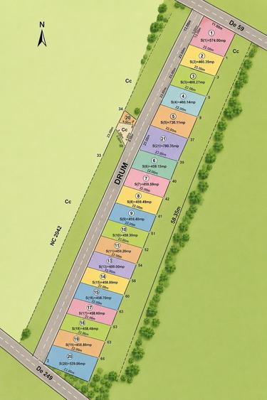 Teren Construcții intravilan de 15867 mp, în Odăi
