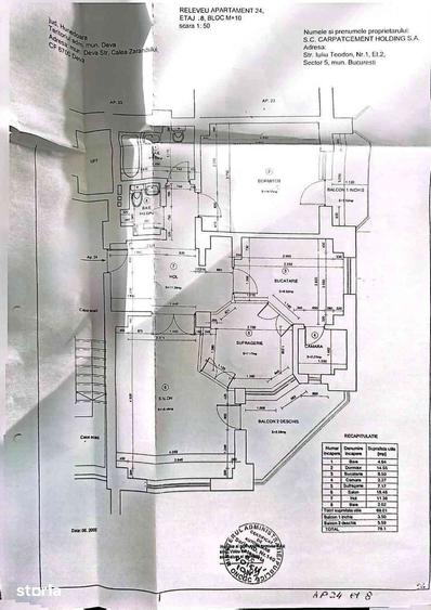Apartament cu 2 camere decomandat în Central